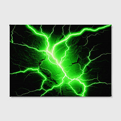 Холст прямоугольный Color green black, цвет: 3D-принт — фото 2