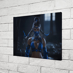 Холст прямоугольный Китана с косичками, цвет: 3D-принт — фото 2