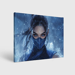 Холст прямоугольный Боец Китана Мортал комбат, цвет: 3D-принт