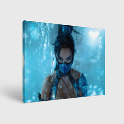 Холст прямоугольный Китана и снежный фон, цвет: 3D-принт