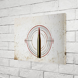 Холст прямоугольный Патрон на белом, цвет: 3D-принт — фото 2