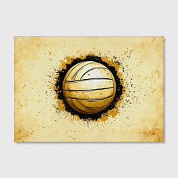 Холст прямоугольный Волейбольный мяч на бежевом, цвет: 3D-принт — фото 2