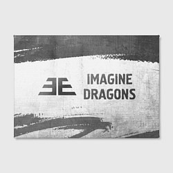 Холст прямоугольный Imagine Dragons - white gradient по-горизонтали, цвет: 3D-принт — фото 2