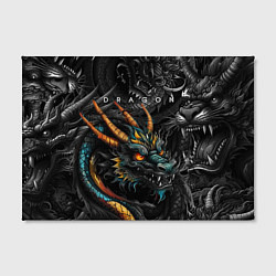 Холст прямоугольный Японский дракон татуировка, цвет: 3D-принт — фото 2