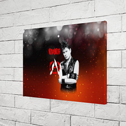 Холст прямоугольный Сектор газа и знак анархии, цвет: 3D-принт — фото 2