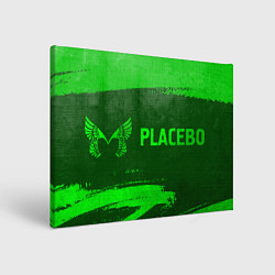 Холст прямоугольный Placebo - green gradient по-горизонтали, цвет: 3D-принт