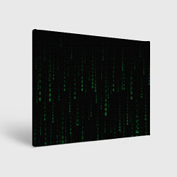 Холст прямоугольный Color black green, цвет: 3D-принт
