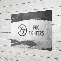 Холст прямоугольный Foo Fighters - white gradient по-горизонтали, цвет: 3D-принт — фото 2
