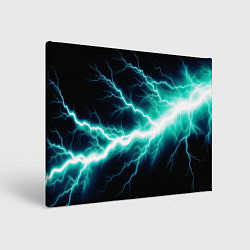 Холст прямоугольный Lightning blue, цвет: 3D-принт