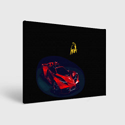 Холст прямоугольный Lamborghini Diverso - motorsport, цвет: 3D-принт