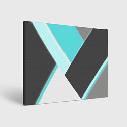 Холст прямоугольный Color black blue, цвет: 3D-принт