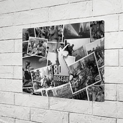 Холст прямоугольный День победы 80 лет праздник, цвет: 3D-принт — фото 2