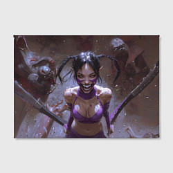 Холст прямоугольный Сумасшедшая Милина, цвет: 3D-принт — фото 2