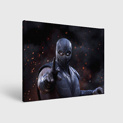 Холст прямоугольный Нуб Сайбот и искры, цвет: 3D-принт