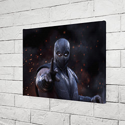 Холст прямоугольный Нуб Сайбот и искры, цвет: 3D-принт — фото 2