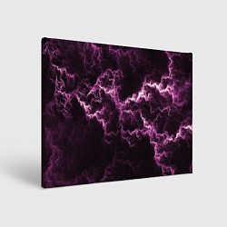 Холст прямоугольный Lightning pink glow, цвет: 3D-принт