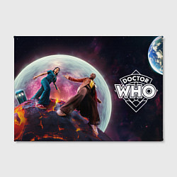 Холст прямоугольный Доктор Кто и помощница, цвет: 3D-принт — фото 2