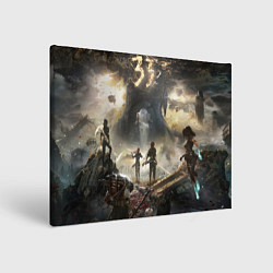 Холст прямоугольный Экспедиция Clair Obscur expedition 33, цвет: 3D-принт