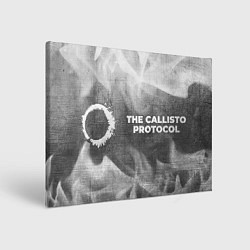 Холст прямоугольный The Callisto Protocol - grey gradient по-горизонта, цвет: 3D-принт