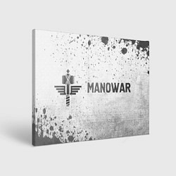 Холст прямоугольный Manowar - white gradient по-горизонтали, цвет: 3D-принт