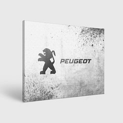 Холст прямоугольный Peugeot - white gradient по-горизонтали, цвет: 3D-принт
