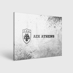 Холст прямоугольный AEK Athens - white gradient по-горизонтали, цвет: 3D-принт