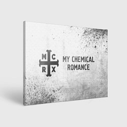 Холст прямоугольный My Chemical Romance - white gradient по-горизонтал, цвет: 3D-принт