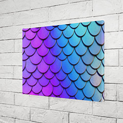 Холст прямоугольный Градиент на чешуе, цвет: 3D-принт — фото 2