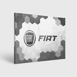Холст прямоугольный Fiat - white gradient по-горизонтали, цвет: 3D-принт
