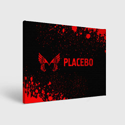 Холст прямоугольный Placebo - red gradient по-горизонтали, цвет: 3D-принт