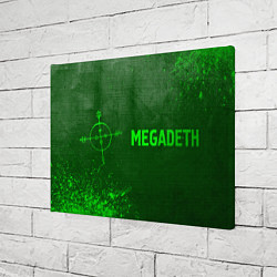 Холст прямоугольный Megadeth - green gradient по-горизонтали, цвет: 3D-принт — фото 2