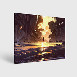Холст прямоугольный Аниме под солнцем, цвет: 3D-принт
