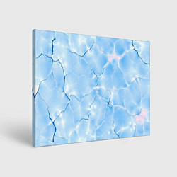 Холст прямоугольный Прозрачная голубая вода, цвет: 3D-принт