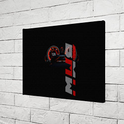 Холст прямоугольный BMW спидометр и надпись, цвет: 3D-принт — фото 2