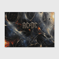 Холст прямоугольный ACDC лого из металла, цвет: 3D-принт — фото 2