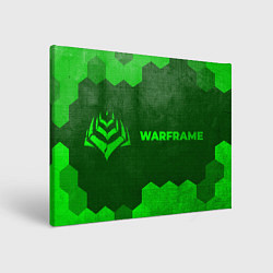 Холст прямоугольный Warframe - green gradient по-горизонтали, цвет: 3D-принт
