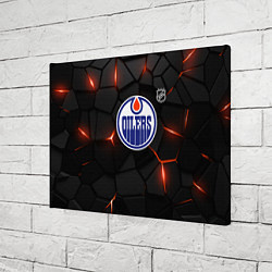 Холст прямоугольный Эдмонтон Ойлерз - НХЛ хоккей, цвет: 3D-принт — фото 2