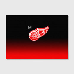 Холст прямоугольный Детройт Ред Уингз - градиент, цвет: 3D-принт — фото 2