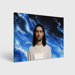 Холст прямоугольный Bones глаза закрыты, цвет: 3D-принт