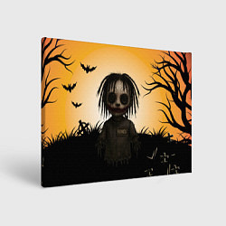 Холст прямоугольный Bones кукла Вуду, цвет: 3D-принт