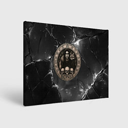 Холст прямоугольный Bones с лисой - готика, цвет: 3D-принт
