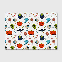 Холст прямоугольный Halloween pumpkin show, цвет: 3D-принт — фото 2
