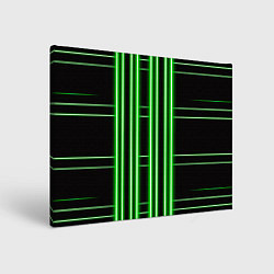Холст прямоугольный Neon green, цвет: 3D-принт