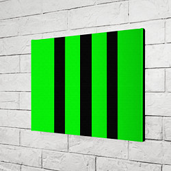 Холст прямоугольный Color green black line, цвет: 3D-принт — фото 2