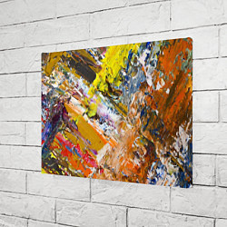 Холст прямоугольный Живая Абстракция: Поток Цветов и Форм в Постоянном, цвет: 3D-принт — фото 2