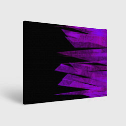 Холст прямоугольный Color purple black stripes, цвет: 3D-принт