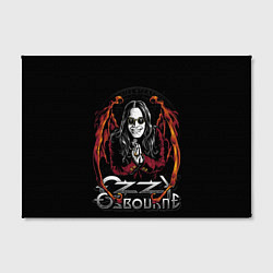 Холст прямоугольный Ozzy Osbourne with wings, цвет: 3D-принт — фото 2