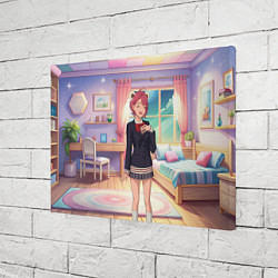 Холст прямоугольный Дандадан Сиратори Айра смущается, цвет: 3D-принт — фото 2