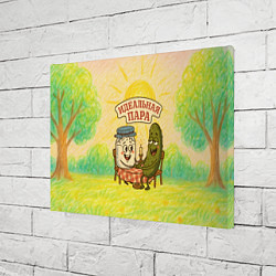 Холст прямоугольный Сметана и огурец - идеальная пара, цвет: 3D-принт — фото 2