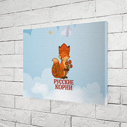 Холст прямоугольный Русская душа - лисица, цвет: 3D-принт — фото 2